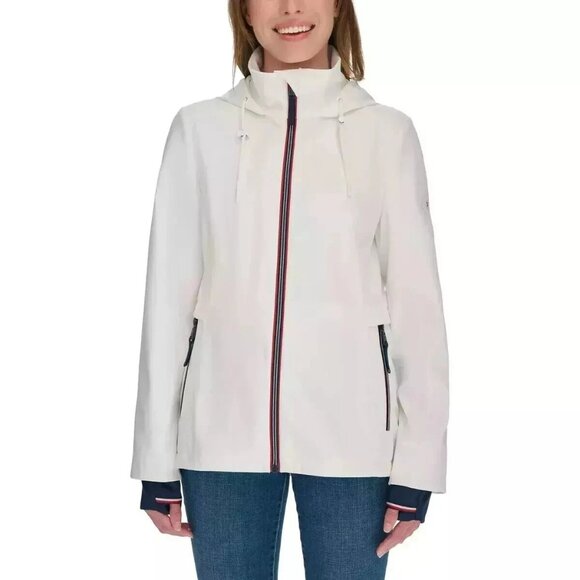 Tommy Hilfiger Women's M Hooded Solfshell  Windbreaker Jacket - Picture 1 of 14